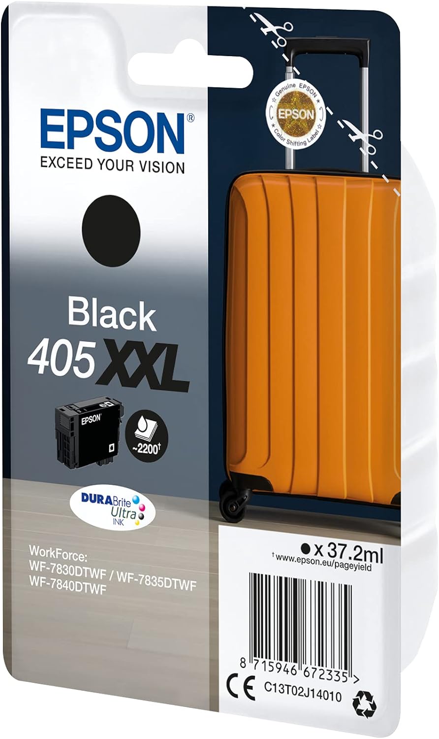 Epson Singlepack Black 405XXL DURABrite Ultra Ink