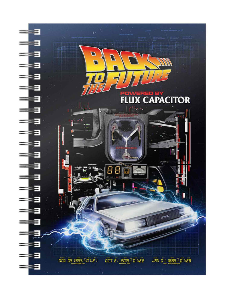 Spiral Notebook Powered by Flux Capacitor Back to the Future