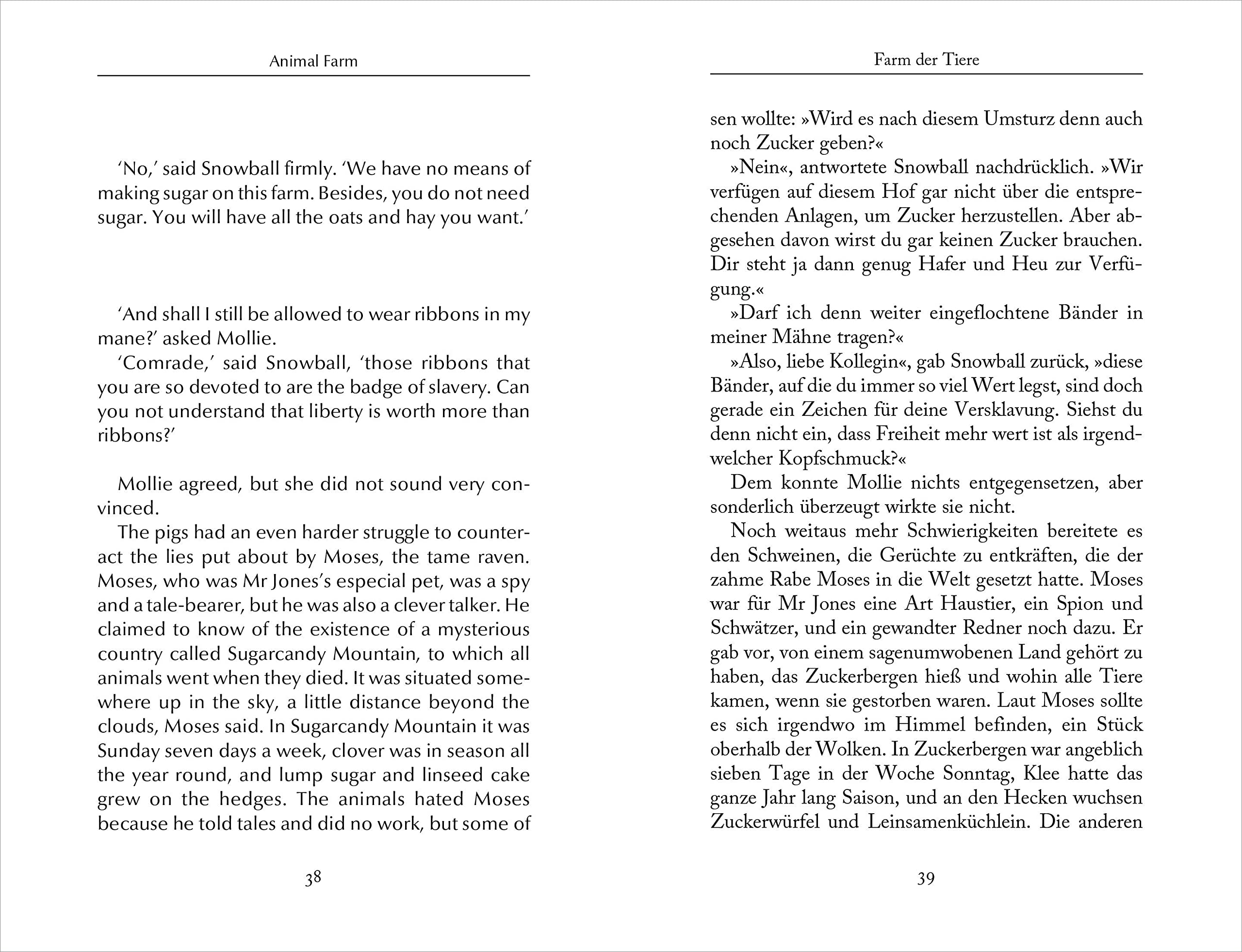 Farm der Tiere / Animal Farm: Zweisprachige Ausgabe (deutsch/englisch) ǀ Parallel gesetzter Text ǀ Klassiker im Original lesen (Anacondas zweisprachige Bücher, Band 20