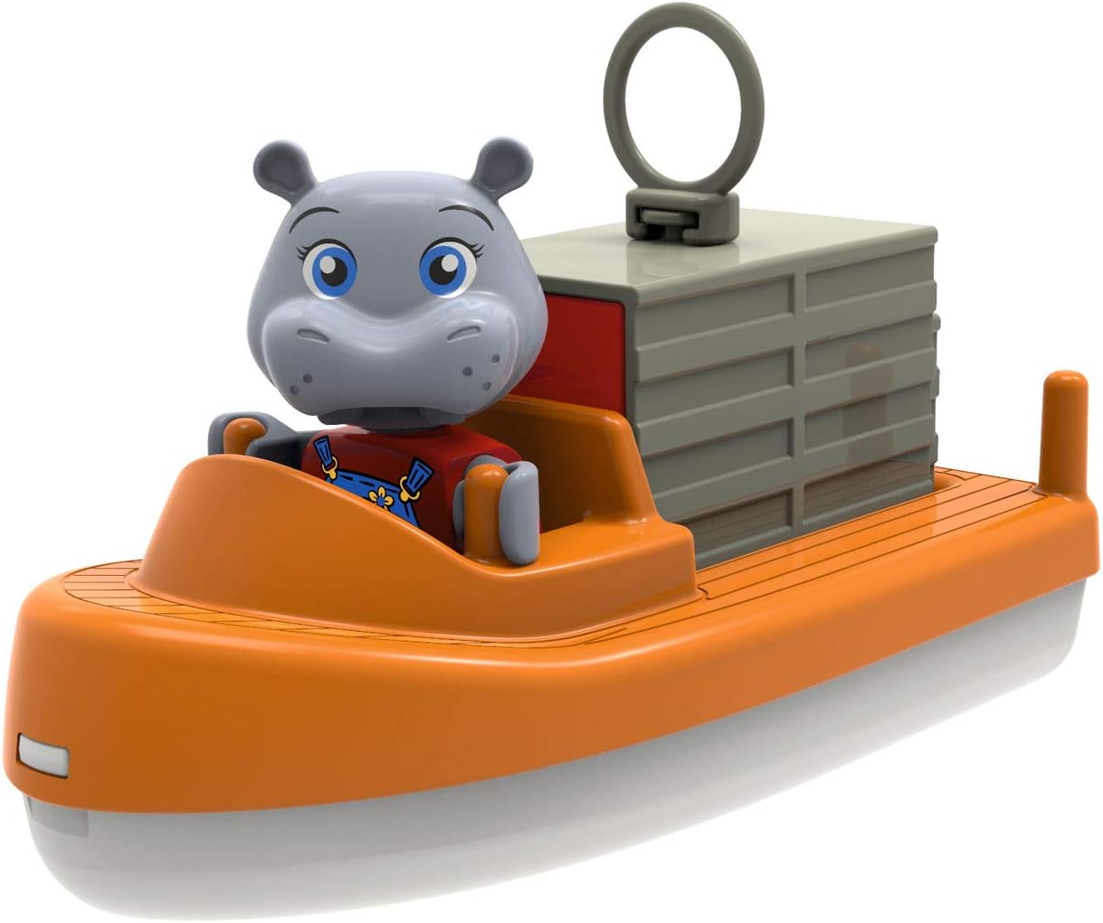 AquaPlay 8700000272 BoatSet-Accessories Waterways or for The Bath, 4 Boats, 1 Amphi-Lorry and Bo and Wilma, for Children from 3 Years, Multicoloured
