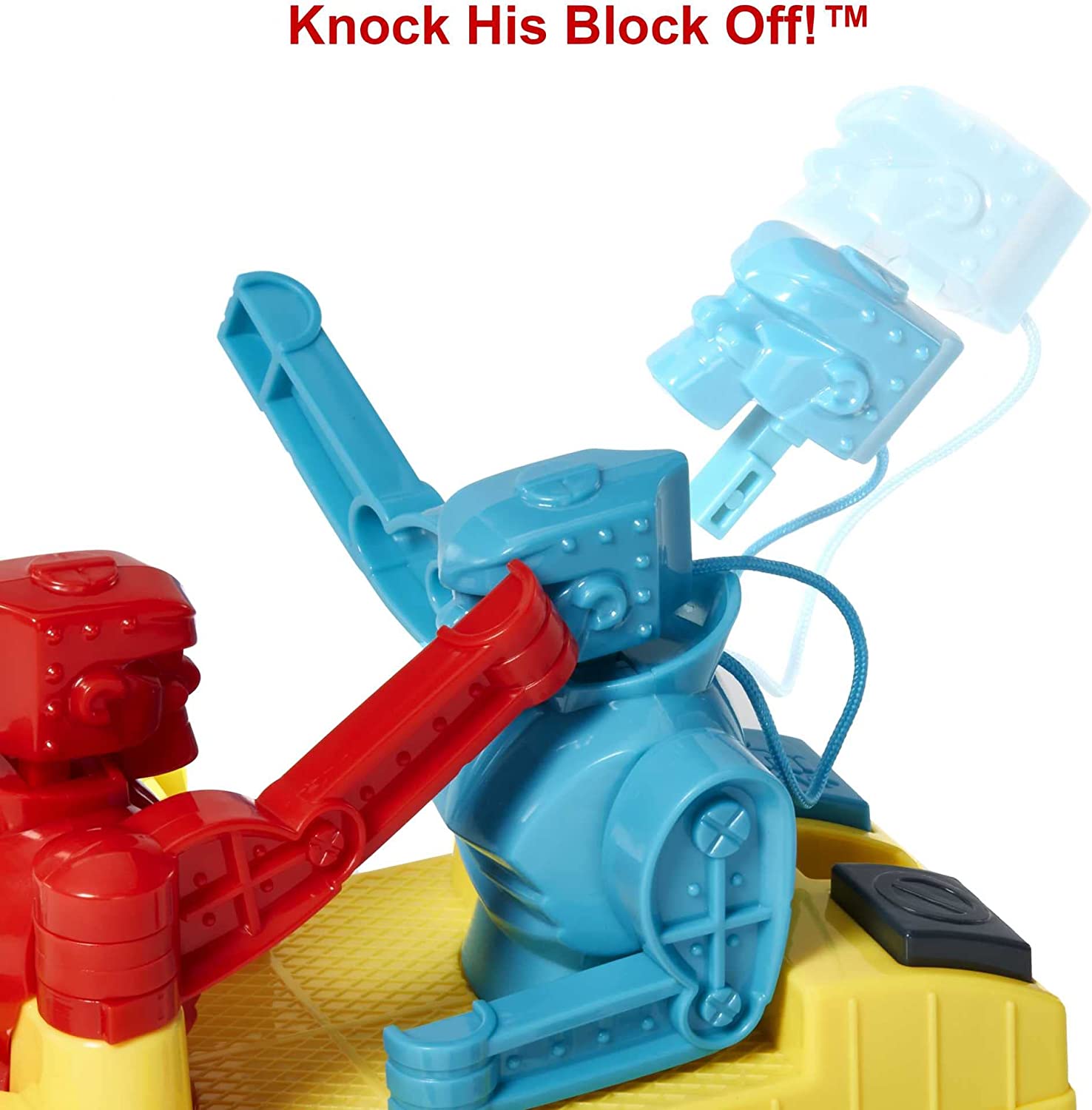 Mattel Games - Rock 'Em Sock 'Em Robots Colpisci e Blocca, Gioco da Pugilato ad Azionamento Manuale con Scontro sul Ring tra i Personaggi Red Rocker e Blue Bomber, Giocattolo per Bambini 6+ Anni