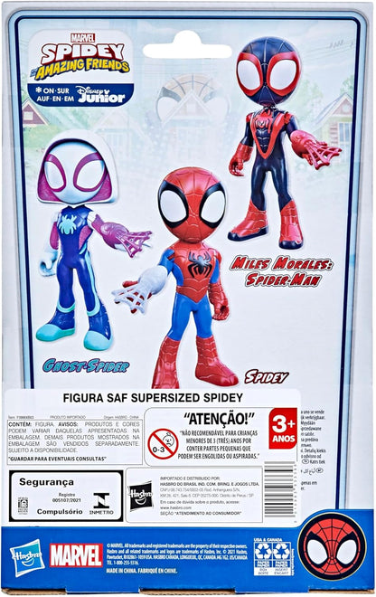 SPIDEY AND HIS AMAZING FRIENDS Marvel Figura Gigante de Spidey de 22.5 cm - Juguete para niños a Partir de 3 años