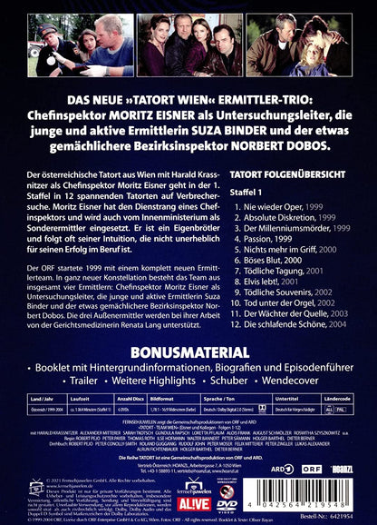 Tatort Wien - Inspektor Eisner ermittelt - Staffel 1 (Folgen 1 - 12) (6 DVDs)