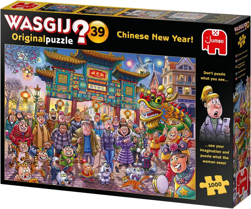 Jumbo Wasgij Original 39, Chinese New Year!, 1000 piece Jigsaw Puzzle &, Wasgij Mystery 23, Pooch Parlour, Jigsaw Puzzles for Adults, 1000 piece