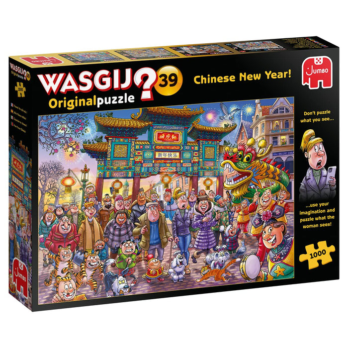 Jumbo Wasgij Original 39, Chinese New Year!, 1000 piece Jigsaw Puzzle &, Wasgij Mystery 23, Pooch Parlour, Jigsaw Puzzles for Adults, 1000 piece