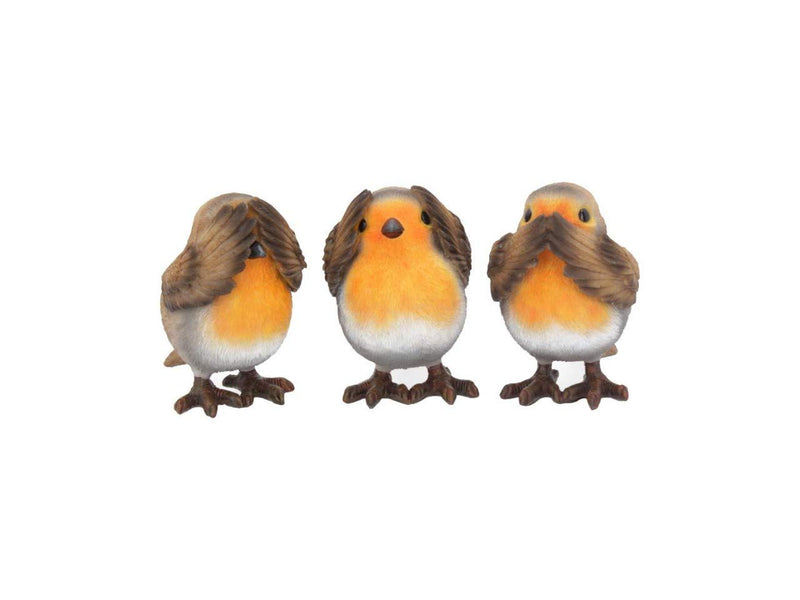 Nemesis Now Three Wise Robins - Figura Decorativa (8 cm), Color marrón