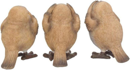 Nemesis Now Three Wise Robins - Figura Decorativa (8 cm), Color marrón