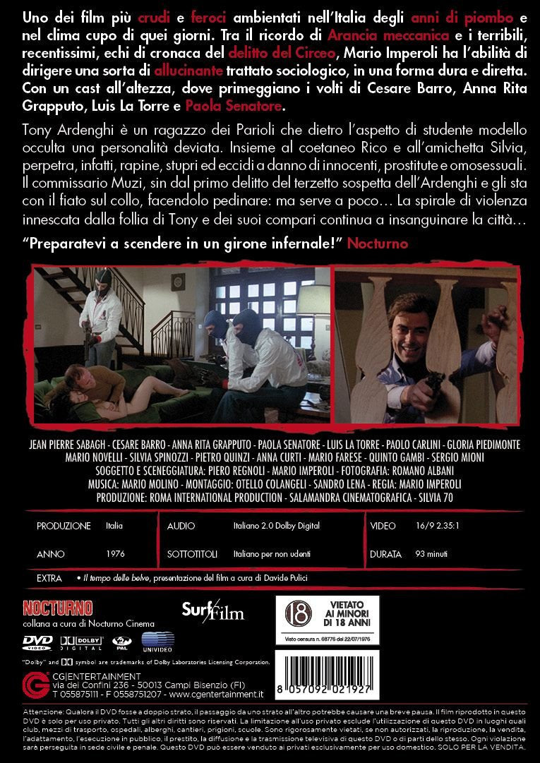 come cani arrabbiati DVD Italian Import