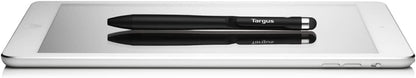 Targus Lápiz óptico y bolígrafo 2 en 1 Stylus & Pen, lápiz táctil Antimicrobiano, lápiz Universal para teléfonos Inteligentes y Pantallas táctiles – Negro, AMM163AMGL