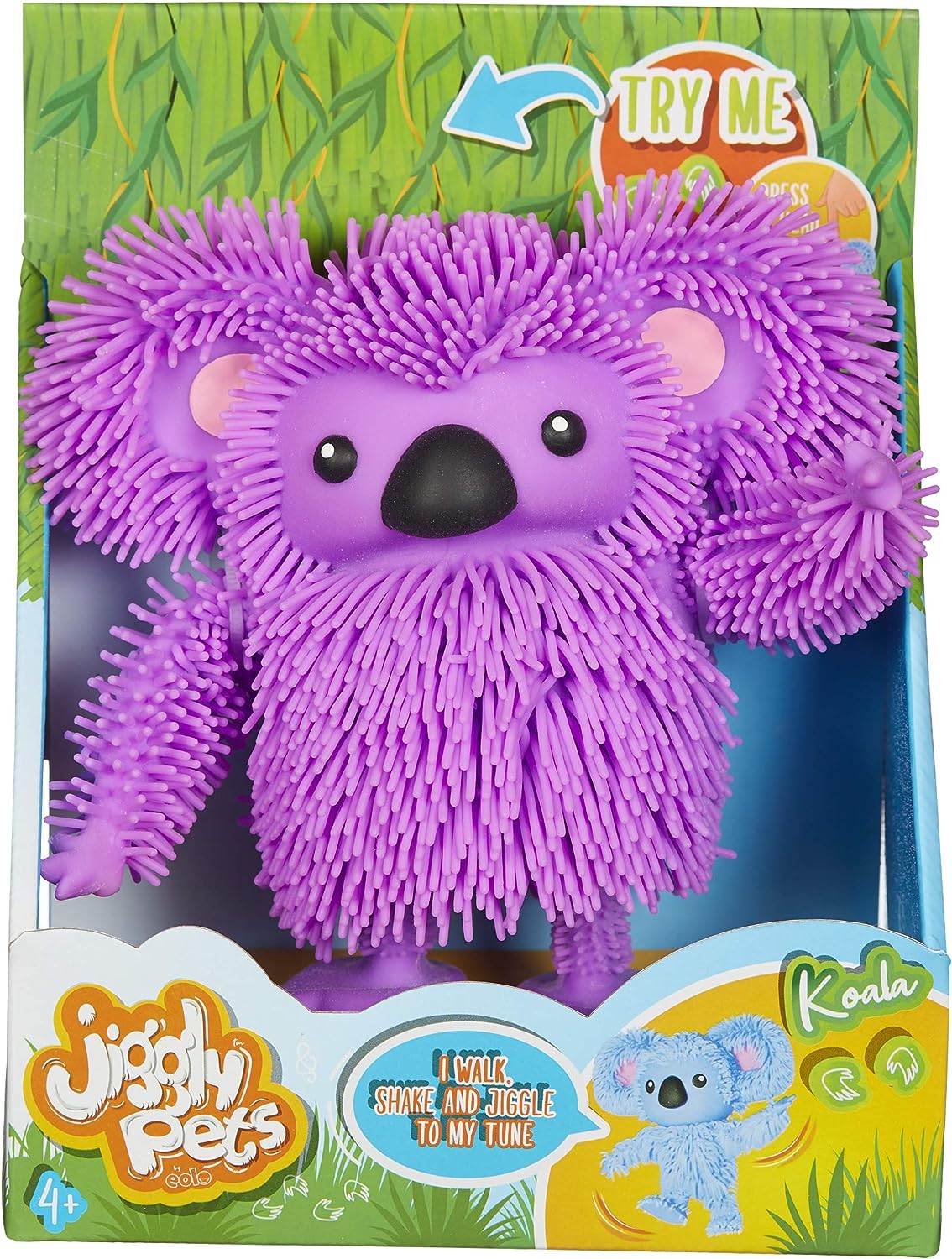 Jiggly Pets Koala Pink Interactive Electronic Koala toy with sounds music and movement Animal Toys Interactive pets Purple