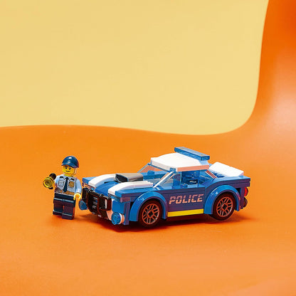 LEGO 60312 City Police Car Toy for Kids 5 plus Years Old with Officer Minifigure, Small Gift Idea, Adventures Series, Chase Vehicle Building Set
