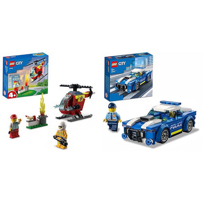 LEGO 60312 City Police Car Toy for Kids 5 plus Years Old with Officer Minifigure, Small Gift Idea, Adventures Series, Chase Vehicle Building Set