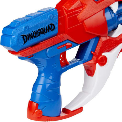 Nerf DinoSquad Raptor-Slash Dart Blaster, 6-Dart Rotating Drum, Slam Fire, 6 Nerf Darts, Velociraptor Dinosaur Design