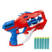 Nerf DinoSquad Raptor-Slash Dart Blaster, 6-Dart Rotating Drum, Slam Fire, 6 Nerf Darts, Velociraptor Dinosaur Design