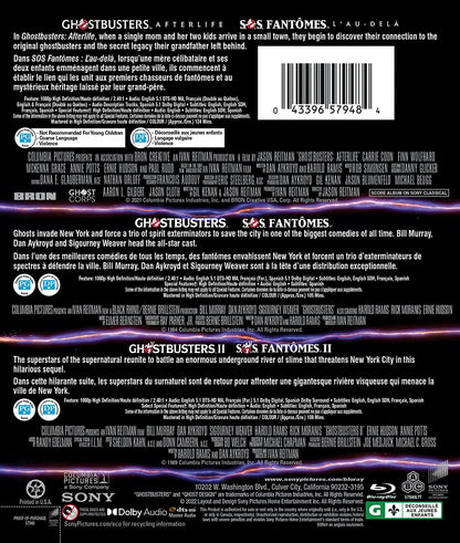 Ghostbusters: 3 Film Collection (Ghostbusters: Afterlife / Ghostbusters (1984) / Ghostbusters II)  (Bilingual)