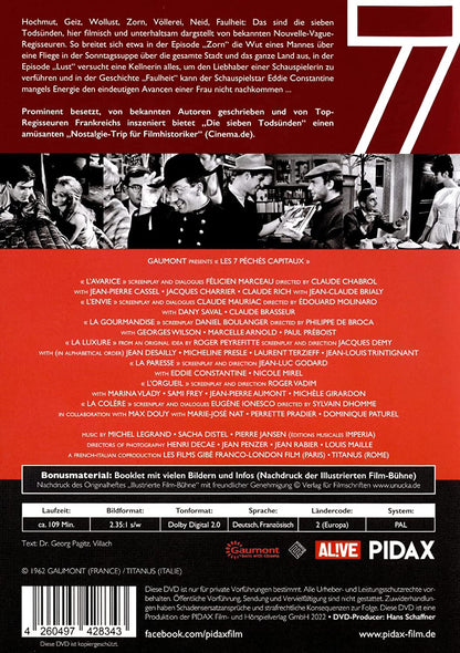 Die sieben Todsünden (Les sept péchés capitaux) / Hochkarätiger Episodenfilm mit absoluter Starbesetzung (Pidax Film-Klassiker)