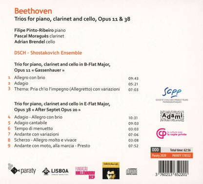 Beethoven: Trios For Piano Clarinet & Cello