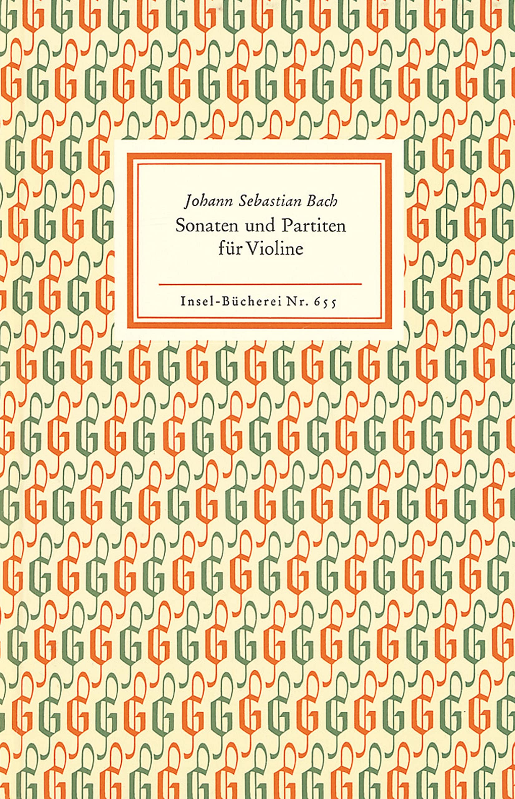 Sonaten und Partiten für Violine allein: Wiedergabe der Handschrift (Insel-Bücherei