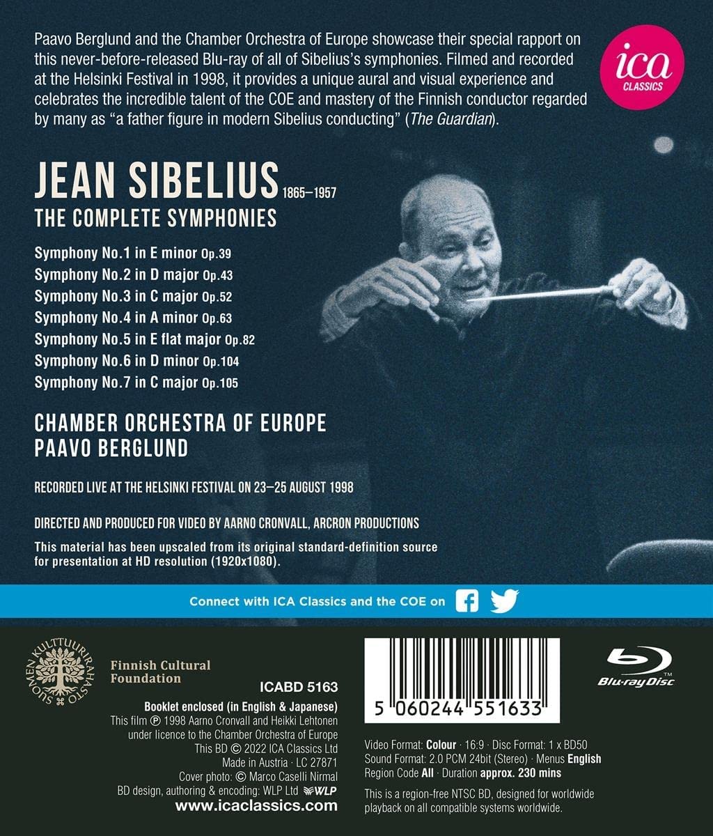 Sibelius: The Complete Symphonies Version) - Chamber Orchestra of Europe; Paavo Berglund.