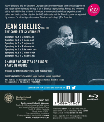 Sibelius: The Complete Symphonies Version) - Chamber Orchestra of Europe; Paavo Berglund.