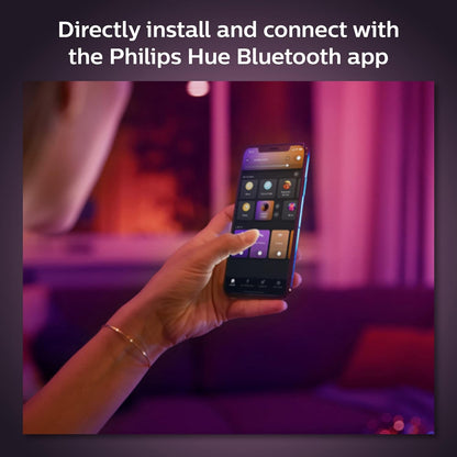 Philips Hue White and Colour Ambiance Smart Light Bulb 2 Pack 75W - 1100 Lumen  With Bluetooth. Works with Alexa, Google Assistant and Apple Homekit