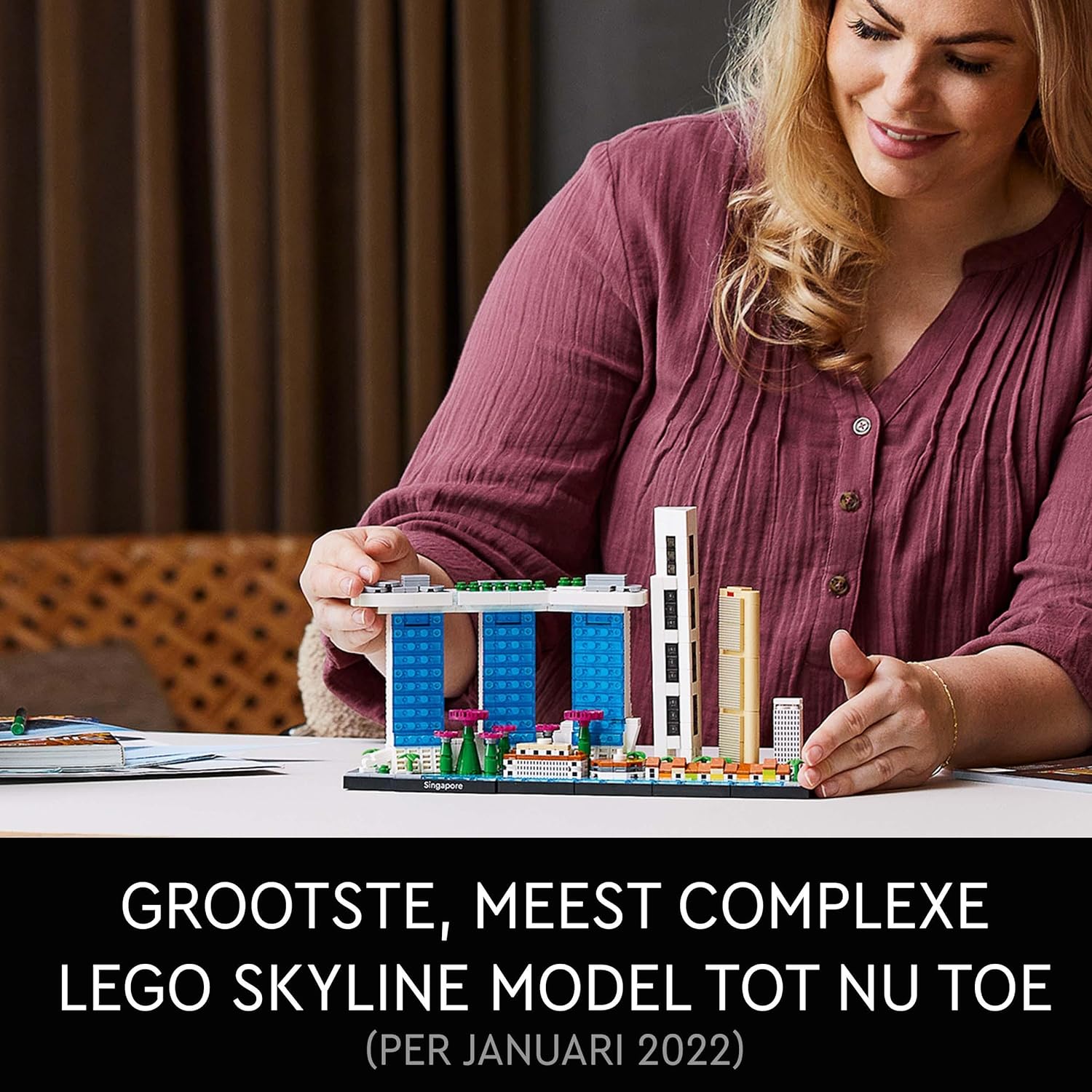 LEGO 21057 Architecture Singapore Model Building Set for Adults