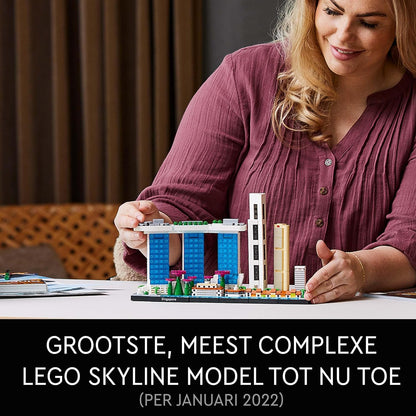LEGO 21057 Architecture Singapore Model Building Set for Adults