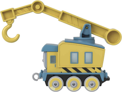 Thomas & Friends Fisher-Price Carly The Crane Vehicle Die-Cast Push-Along Toy Rail Vehicle for Preschool Kids Ages 3+