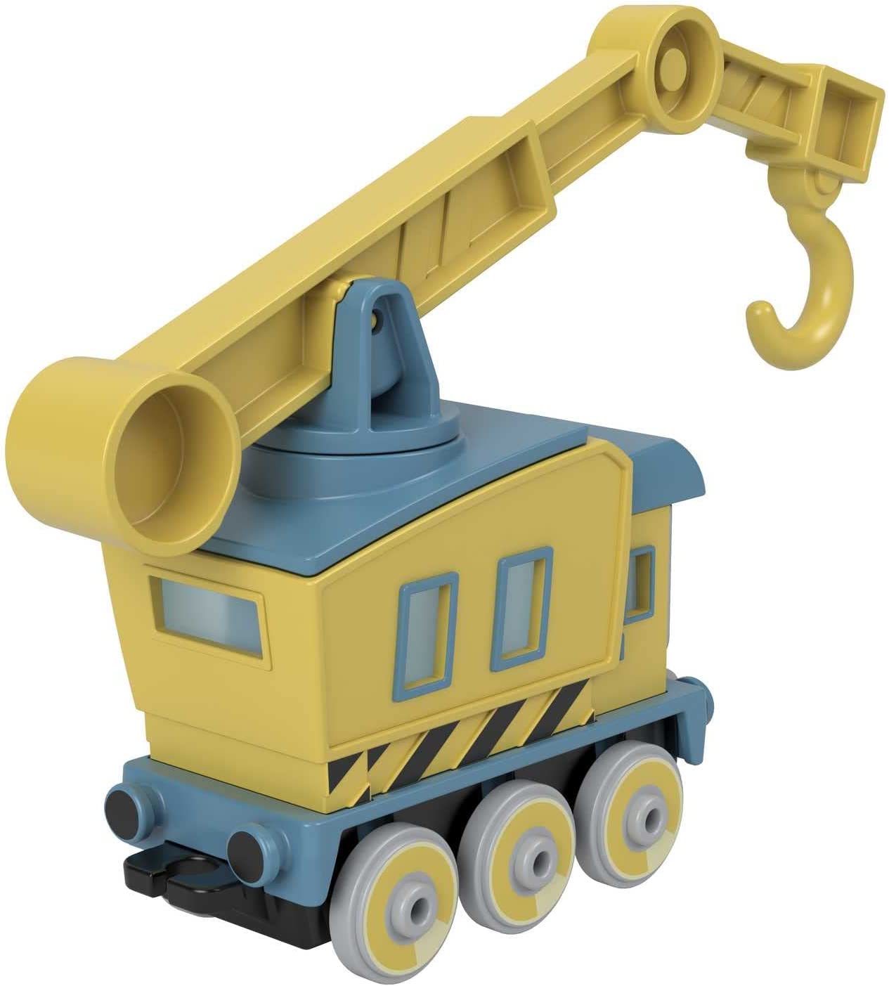 Thomas & Friends Fisher-Price Carly The Crane Vehicle Die-Cast Push-Along Toy Rail Vehicle for Preschool Kids Ages 3+
