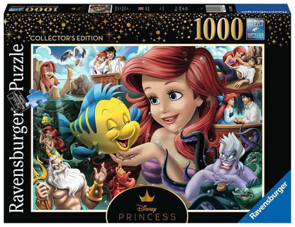 Ravensburger Disney Princess Heroines No.3 The Little Mermaid 1000 Piece Jigsaw Puzzle & Disney Collector's Edition Winnie the Pooh 1000 Piece Jigsaw Puzzles for Adults&Kids Age 12+ + Winnie the Pooh Jigsaw Puzzles