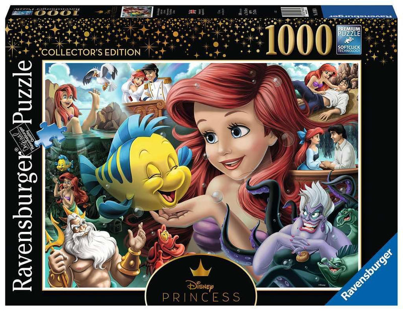 Ravensburger Disney Princess Heroines No.3 The Little Mermaid 1000 Piece Jigsaw Puzzle & Disney Collector's Edition Winnie the Pooh 1000 Piece Jigsaw Puzzles for Adults&Kids Age 12+ + Winnie the Pooh Jigsaw Puzzles
