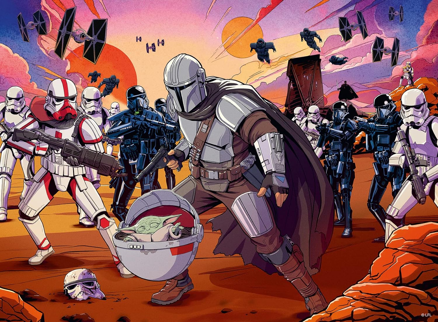Ravensburger Star Wars The Mandalorian 200 Piece Jigsaw Puzzle for Kids Age 8 Years Up