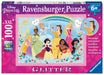 RAVENSBURGER PUZZLE 13326 Ravensburger 13326-Strong, Beautiful and Incredibly Bold-100 Pieces XXL Disney Princess Glitter Puzzle for Children from 6 Years