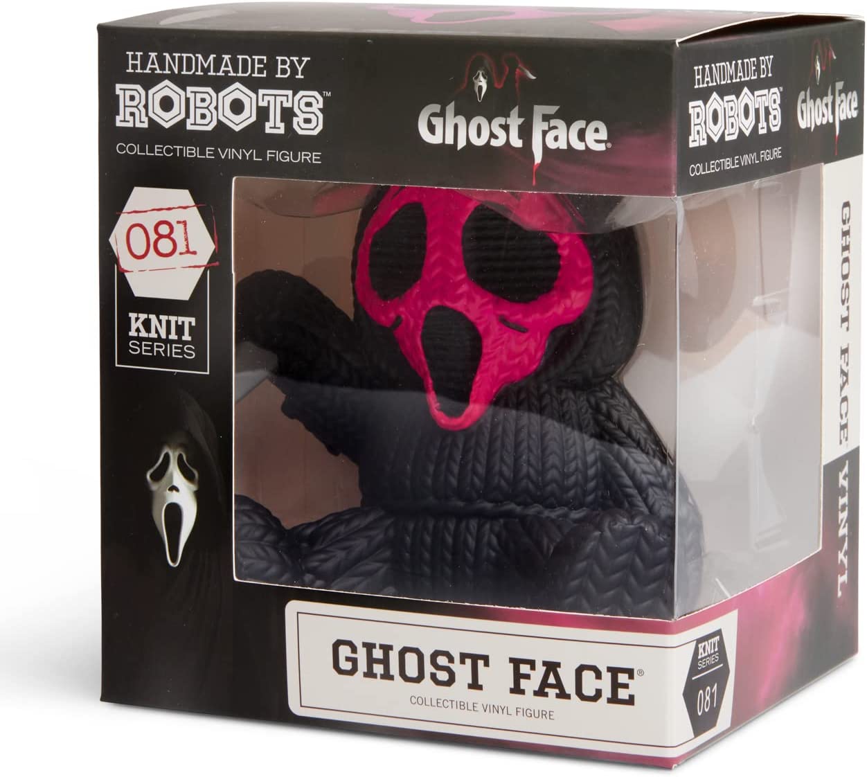 Handmade by Robots - Ghost Face Fluorescent Pink Vinyl Figure