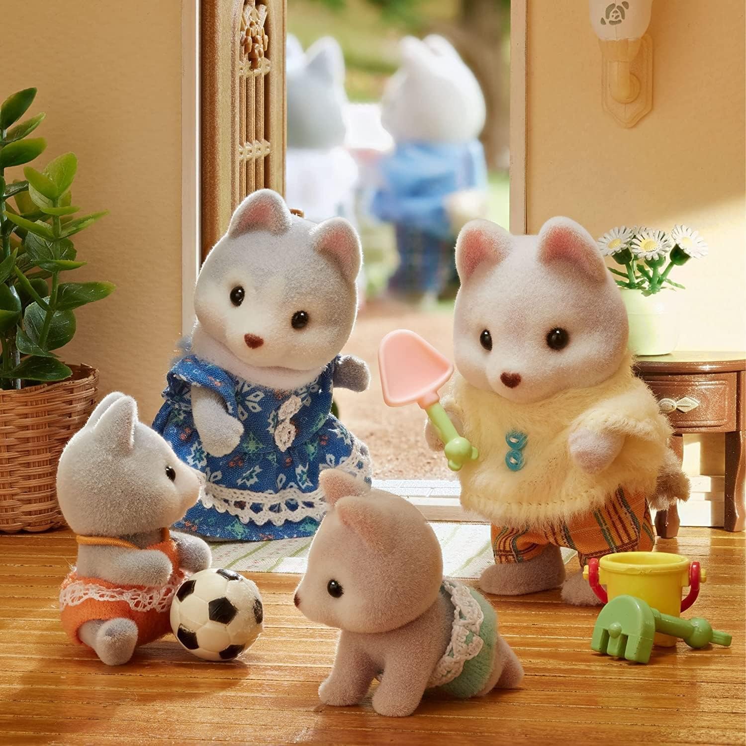 Sylvanian Families Husky Twins,Multicolor,3.7 x 2.3 x 3.4 cm