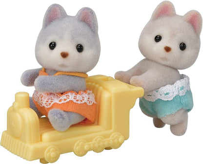 Sylvanian Families Husky Twins,Multicolor,3.7 x 2.3 x 3.4 cm