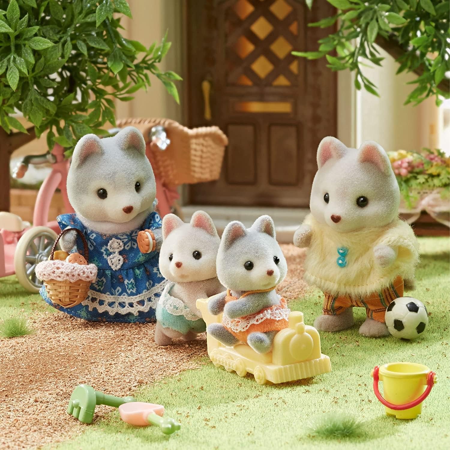 Sylvanian Families Husky Twins,Multicolor,3.7 x 2.3 x 3.4 cm