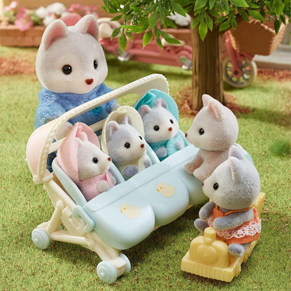 Sylvanian Families Husky Twins,Multicolor,3.7 x 2.3 x 3.4 cm