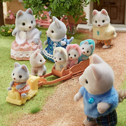 Sylvanian Families Husky Twins,Multicolor,3.7 x 2.3 x 3.4 cm