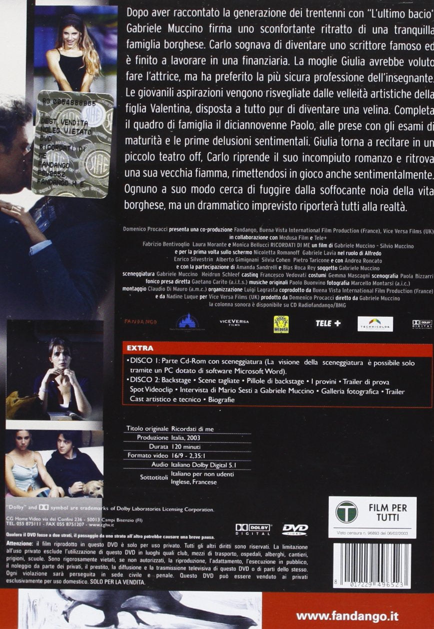 Ricordati Di Me (2 Dvd