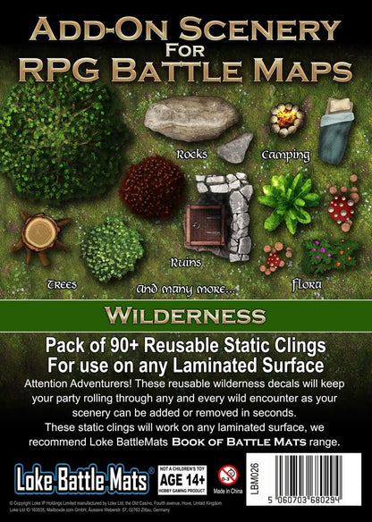 Loke Battle Mats Game Board Book: Additional Decorations (Wild Region