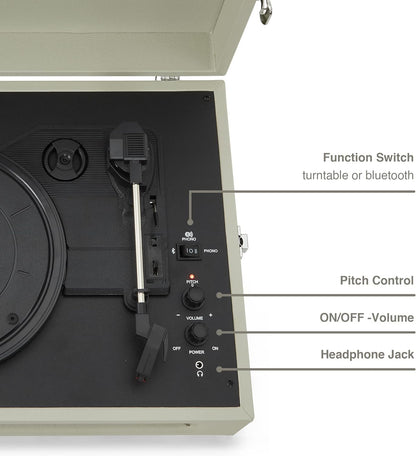 Voyager Portable Turntable Dune Now With