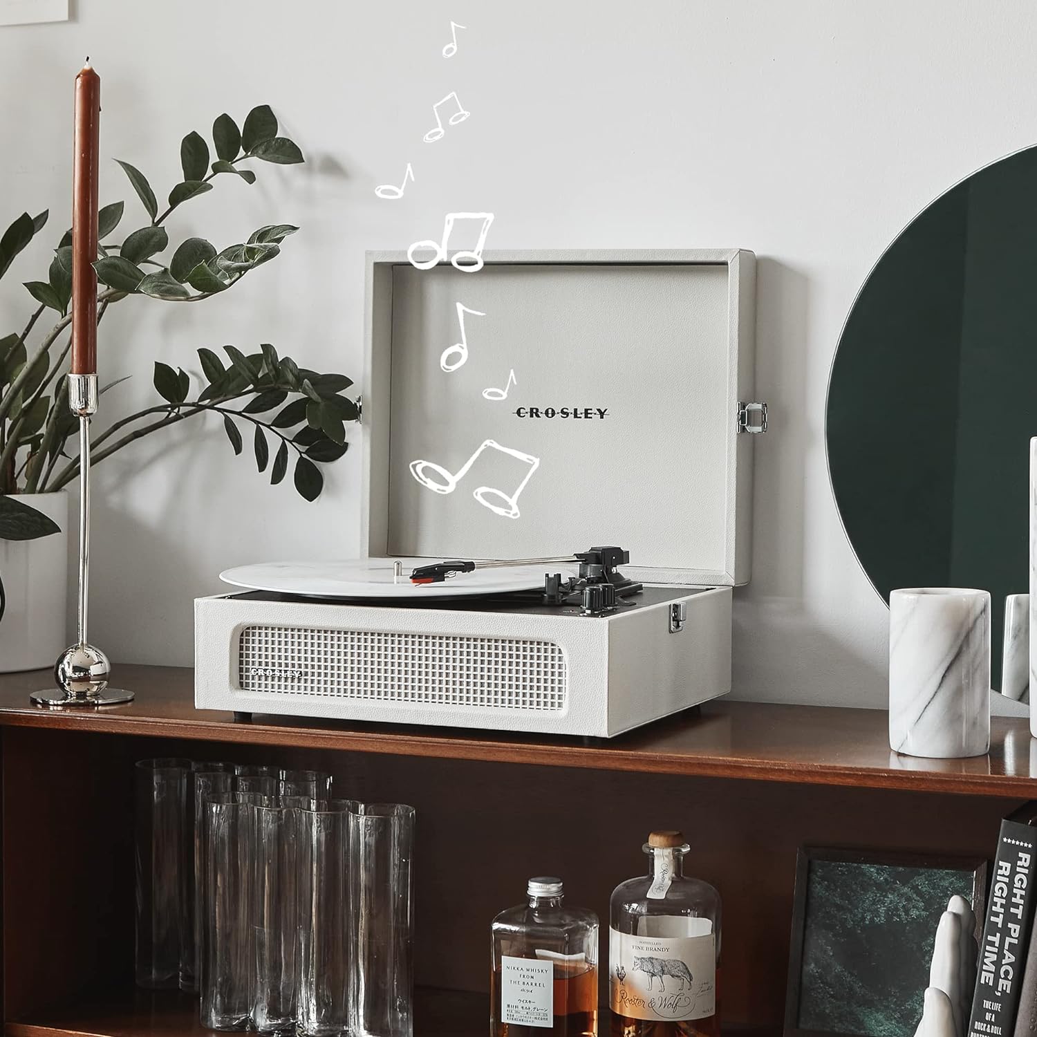 Voyager Portable Turntable Dune Now With
