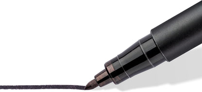 STAEDTLER 31-9WP4GS Lumocolor Permanent Pen Set - Assorted Line Widths, Black (Pack of 4