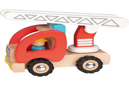 Goki 55789 Camión bomberos de escalera Remote Control Vehicles, Red (Red)