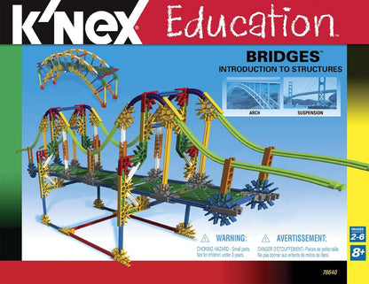 K'NEX STEAM Education Intro to Simple Machines: Bridges Educational Toys for Kids, STEM Learning Kit, Engineering for Kids, Construction Toys for Kids Ages 8+ Basic Fun 78640