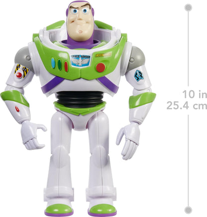 Mattel Disney Pixar Toy Story Buzz Lightyear grande Figura 25 cm articulada, juguete para niños +3 años (HFY27
