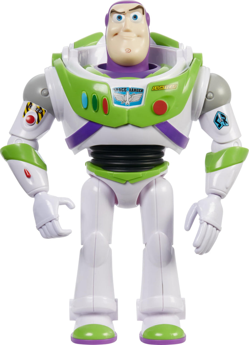 Mattel Disney Pixar Toy Story Buzz Lightyear grande Figura 25 cm articulada, juguete para niños +3 años (HFY27
