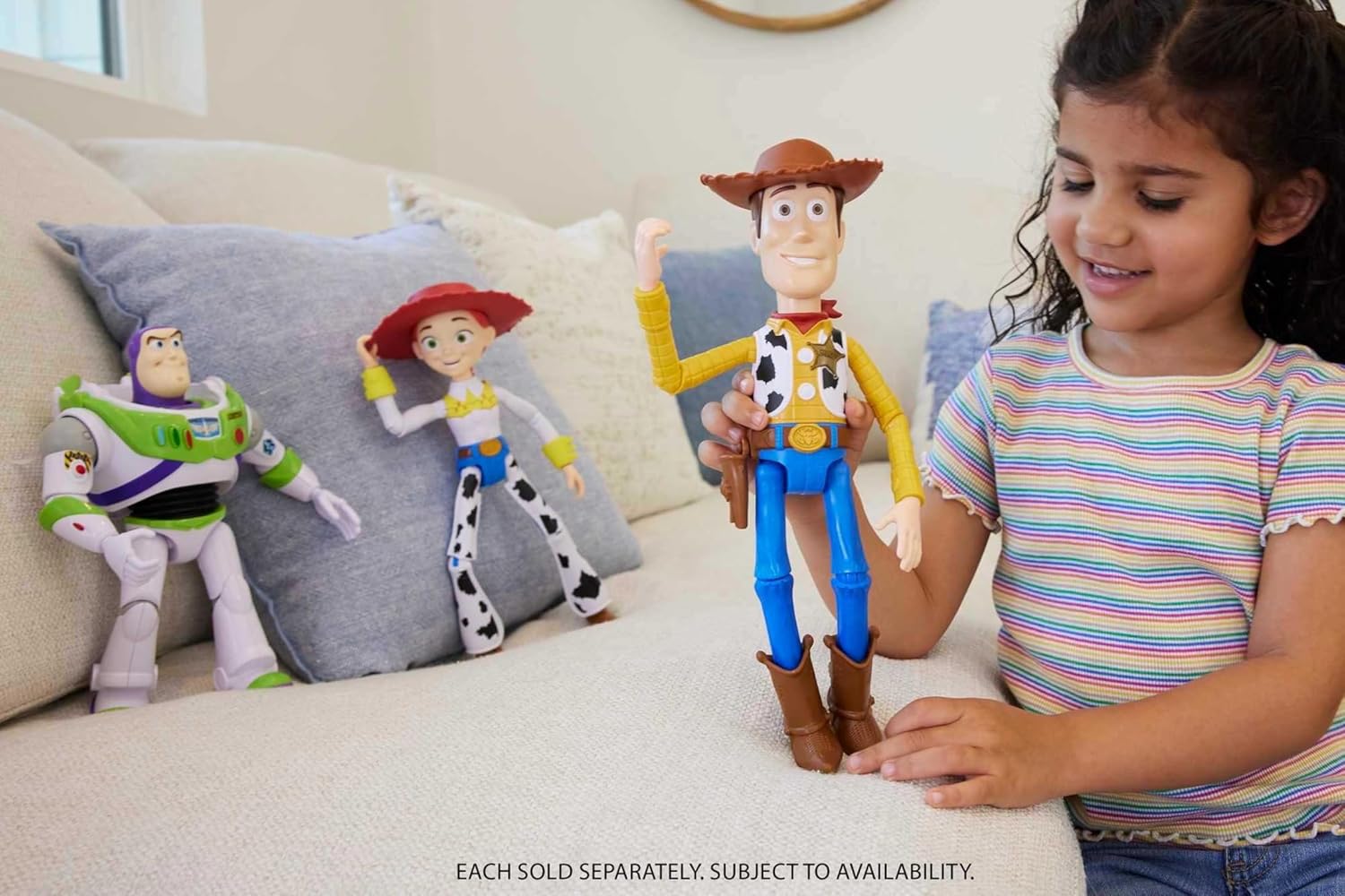 Mattel Disney Pixar Toy Story Buzz Lightyear grande Figura 25 cm articulada, juguete para niños +3 años (HFY27