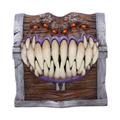 Nemesis Now Dungeons & Dragons Mimic Dice Storage Box, 11.3cm, Resin, Brown, Officially Licensed D&D Merchandise, Mimic Character Dice Box, Cast in the Finest Resin, Expertly Hand-Painted